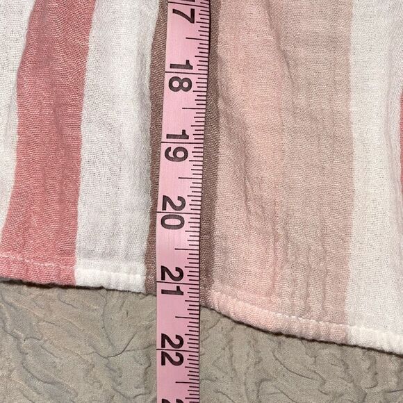 Rails Womens Savon Cheyanne Striped Cotton Blouse Top Pink Size Small‎ - Picture 9 of 9